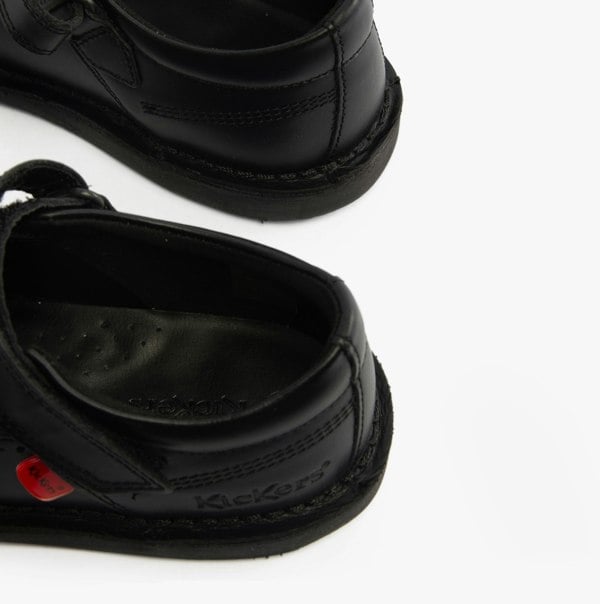 Kickers 117238 KOPI MJ BROGUE Junior Girls School Shoes Black