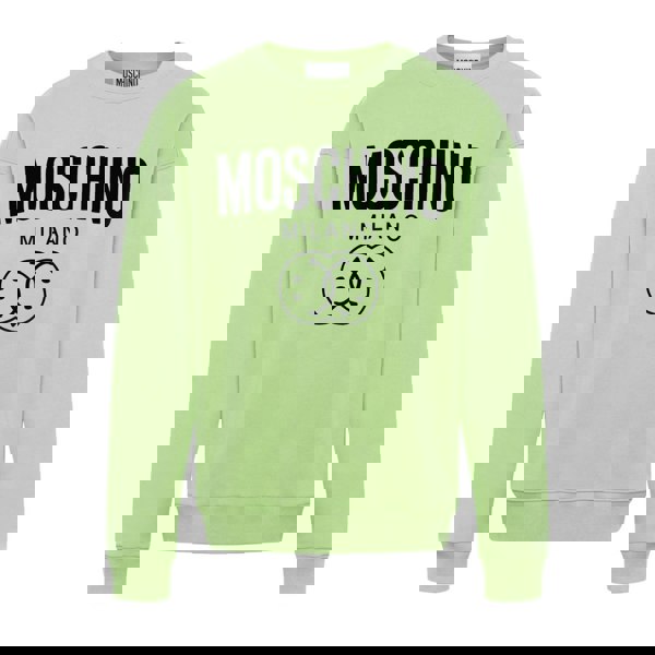 Moschino Double Smiley Green Jumper