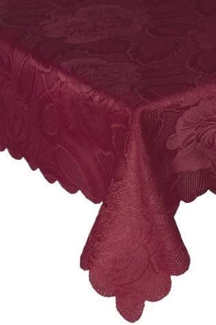 Emma Barclay Damask Rose Tablecloths - Wine