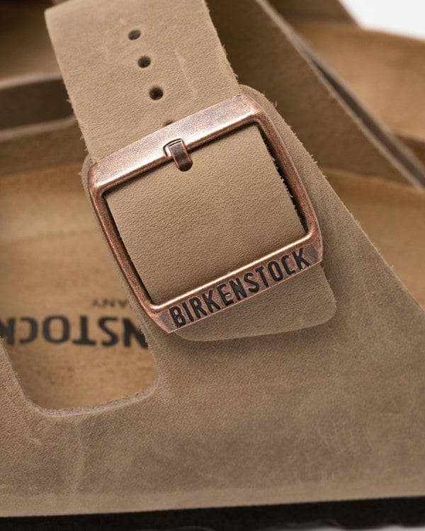 Birkenstock Arizona Oiled Leather Unisex Sandals - Tobacco Brown