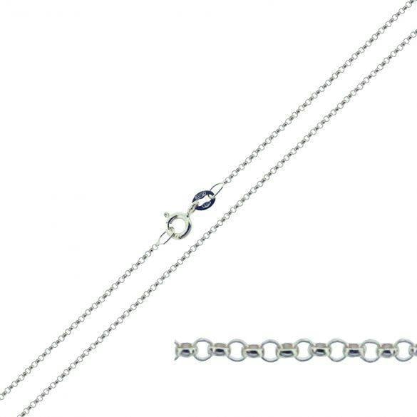 Sterling Silver 1.3mm Belcher Chain - Love Silver Jewellery