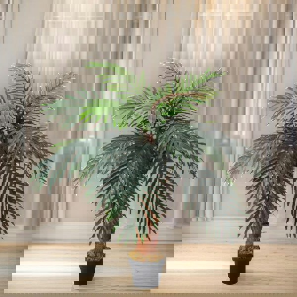 Rafaelo Mobilia Artificial 100CM Tall Decorative Faux Palm Tree Green