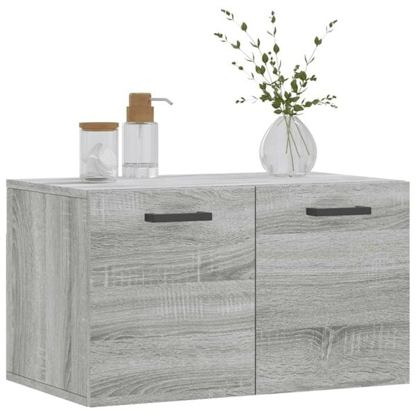 Berkfield Wall Cabinet Grey Sonoma 60x36.5x35 cm Engineered Wood