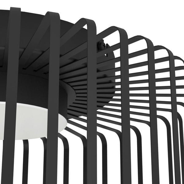 EGLO Ginestrone-Z Black Steel RGB Ceiling Light