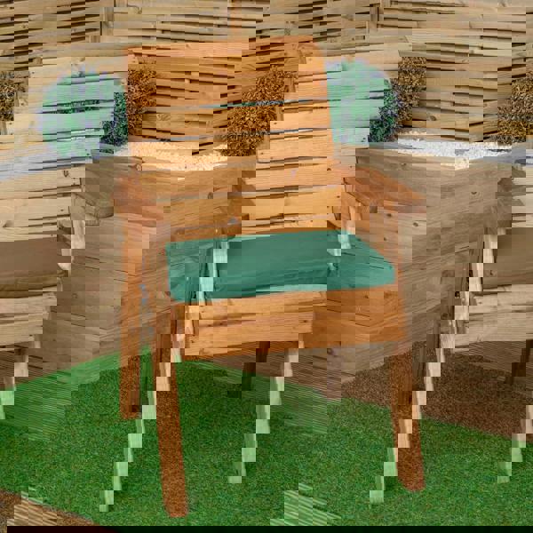 Samuel Alexander 52 x 41cm Cushion Base for Single Wooden Garden Chair in Green