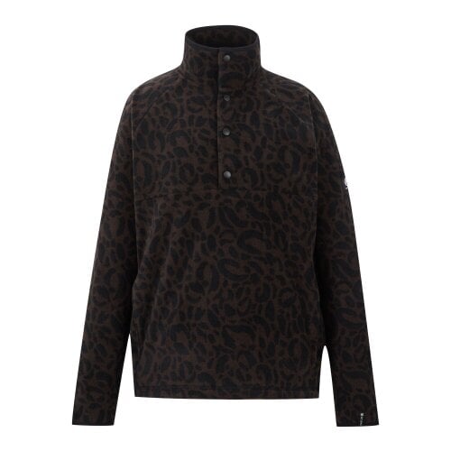 Dare 2B Womens Leopard Print Fleece Top - Hot Fudge