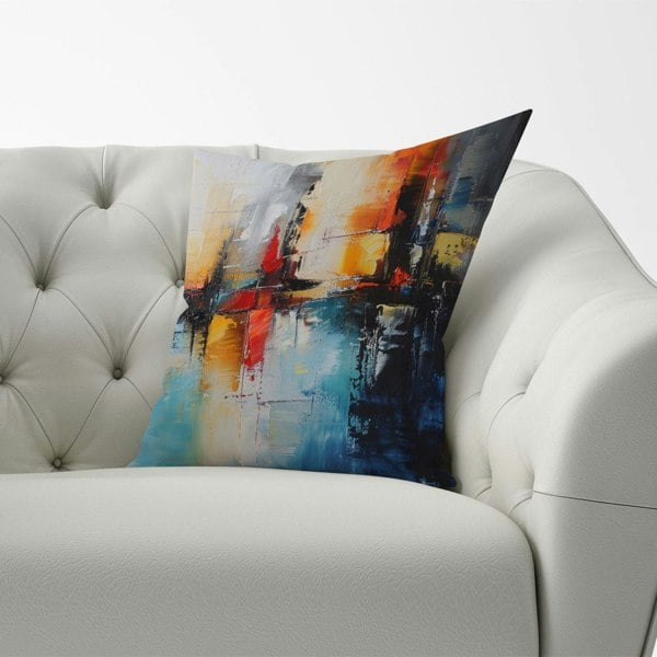 Warren Reed Reflective Splendour: City In Abstract Cushions