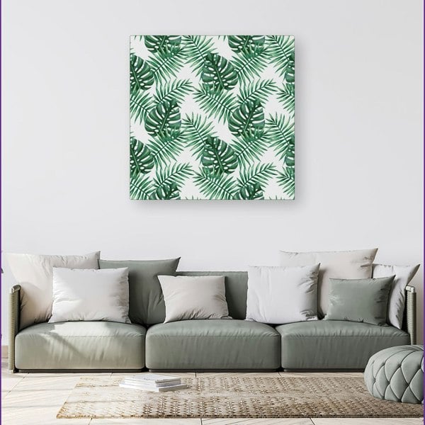 Warren Reed Watercolour Tropical Leaves Canvas