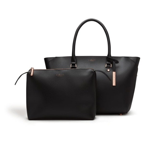 LaBante London Cruelty Free & Sustainable Sophie Sleek Black Vegan Tote Bag