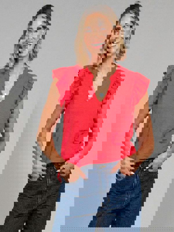 Kite Womens Organic Bramblecombe Slub Jersey Top Poppy