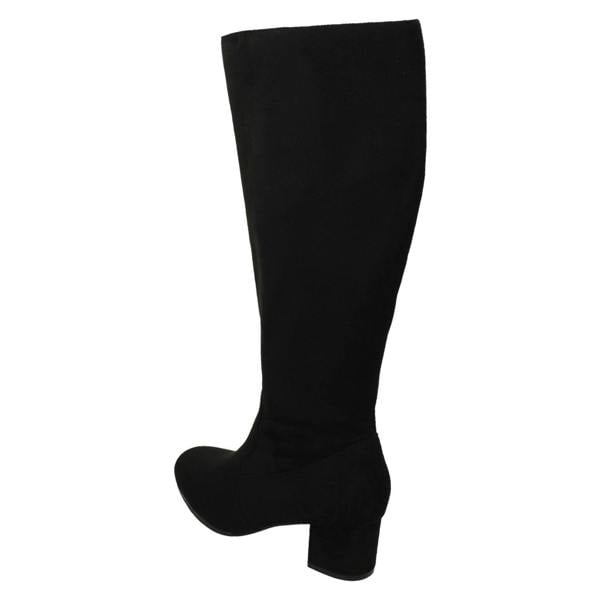 Spot On Ladies Spot On Extra Wide Fitting Knee High Boots F51131