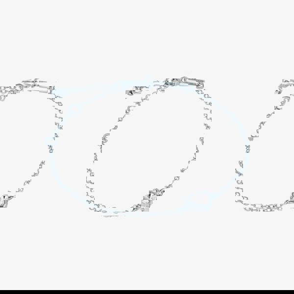 Ted Baker Hansa Silver Tone Crystal Heart Bracelet TBJ3178-01-02