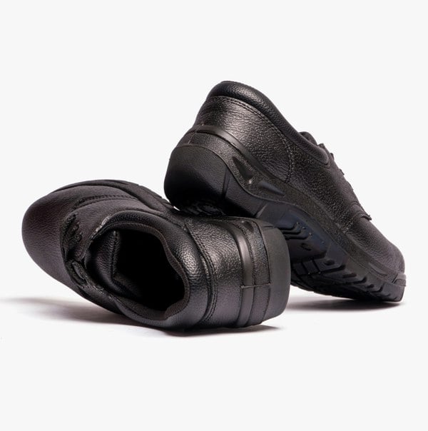 Grafters M530A Mens Leather Safety Shoes Black