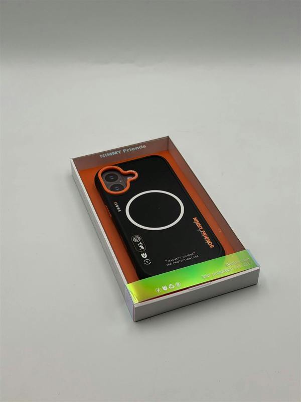 Nimmy Friends Nimmy Cool & Cute 2.0 Case with MagSafe for iPhone 17 6.3" Black Orange - N-YJKM-CX2.0-IP17-01