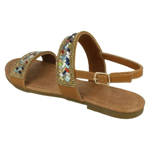Anne Michelle Ladies Anne Michelle Double Strap Mule Sandals
