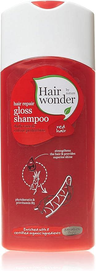 HAIRWONDER Hair Repair Gloss Shampoo For Red Hair 200ml