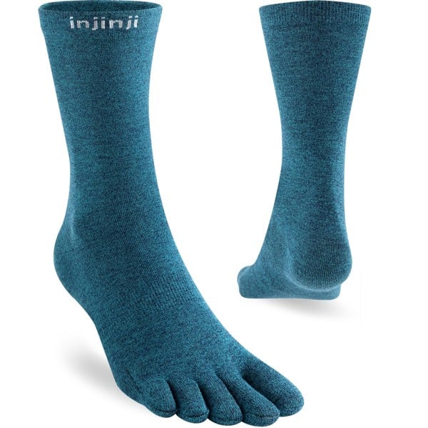 Injinji Ultra-Lightweight Crew Liner Toe Socks (INJ-LW-LIN) - Ocean Blue