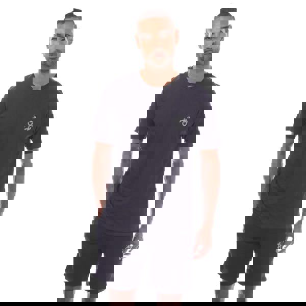 Jack And Jones Mens Tag T-Shirt & Shorts Set - Navy