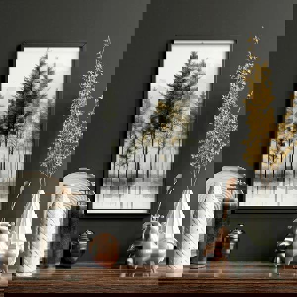 Modern Living Room Wall Art | Set of 3 Asian Inspired Wall art Prints