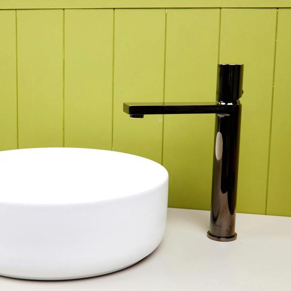 Flode Limingen | High Rise Mono Basin Mixer Tap | Polished Gun Metal