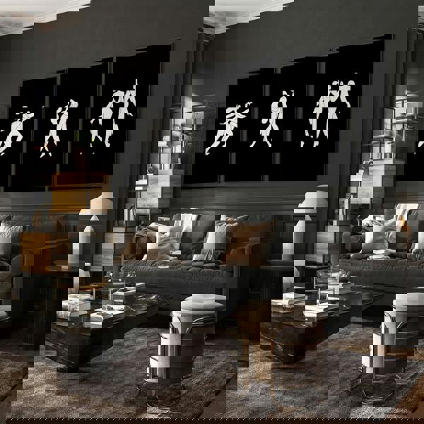 Large Paintings For Living Room | Set of 3 Boho Women Wall art Prints