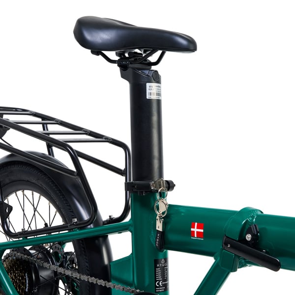 Hygge Bikes Virum 2025 - Folding Ultra-Light E-Bike 36V 10Ah - British Racing Green