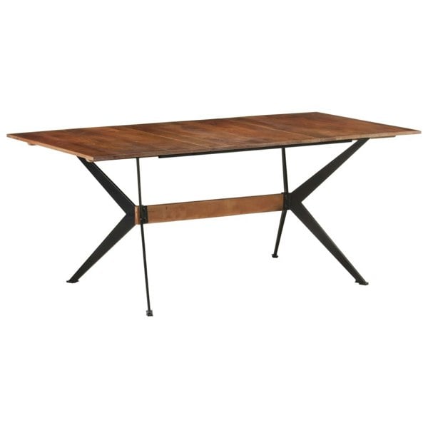 Berkfield Dining Table 180x90x76 cm Solid Mango Wood