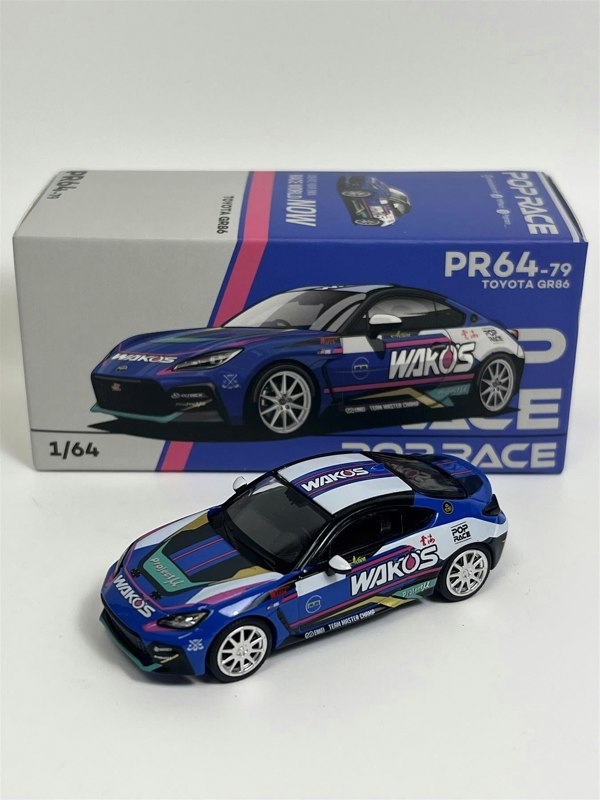 Pop Race Toyota GR86 TMC Wakos Macau GP 2023 1:64 Scale Pop Race PR640079