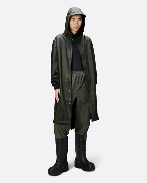 Rains Unisex Fishtail Parka - 03 Green