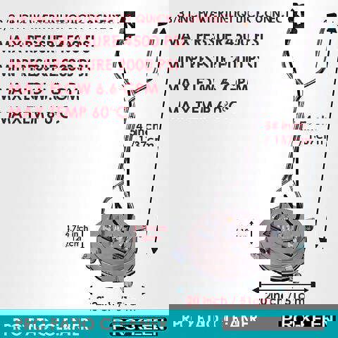 ProKleen Stainless Steel Pressure Washer Surface Patio Cleaner 20" 3/8 Connection