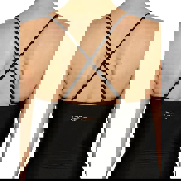 Zoggs Moonstone Ruched Bandeau With Removable Straps Swimsuit - Black/White