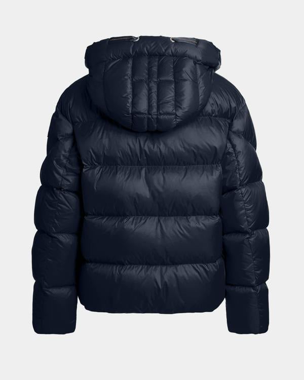 Parajumpers Tilly Womens Down Jacket with Hood - Blue Navy 316 | CHO | Designer Womens Padded Jackets