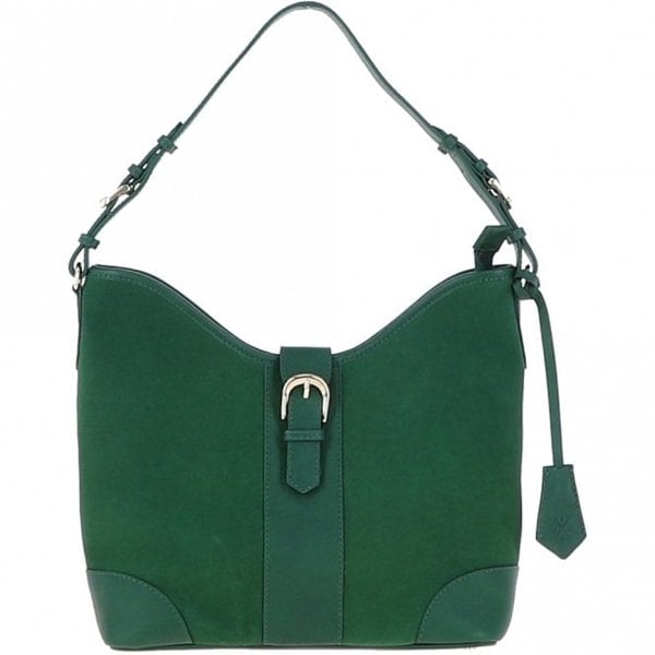 Ashwood Top Zip Suede Shoulder Handbag