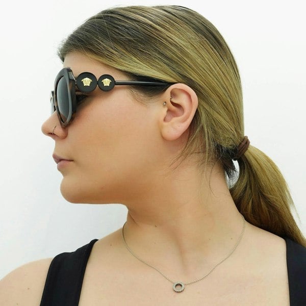 Versace Sunglasses VE4434 511987 Light Havana Dark Grey