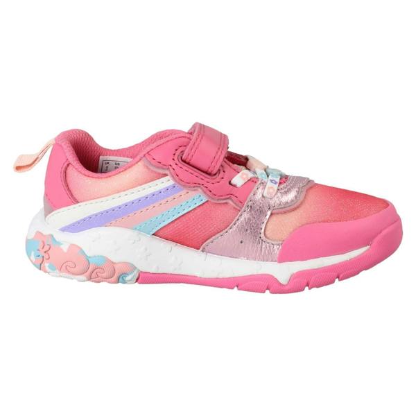 Clarks Girls Clarks Rainbow And Mermaid Tail Design Trainers Tidal Star