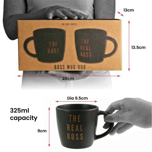 Kimm and Miller The Boss and The Real Boss Mug Duo Gift Set