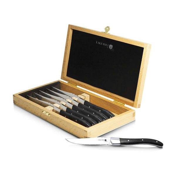 Berlinger Haus 6-Piece Steak Knife Set Berlinger Haus Antique Wood Handle
