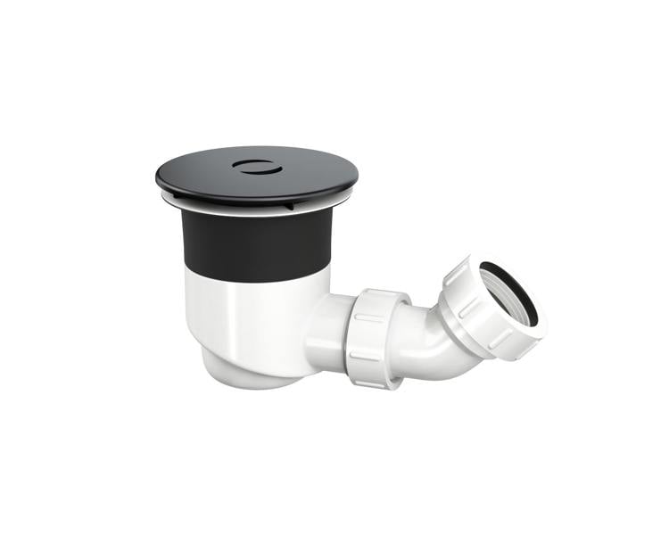 Top-Fix | Shower Waste | Matt Black Finish