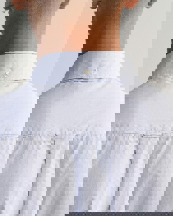 GANT Mens Regular Fit Long Sleeve Poplin Shirt - 455 Light Blue