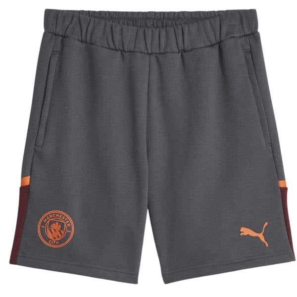 Puma Mens Casuals Elasticated Manchester City FC Football Shorts - Grey - 