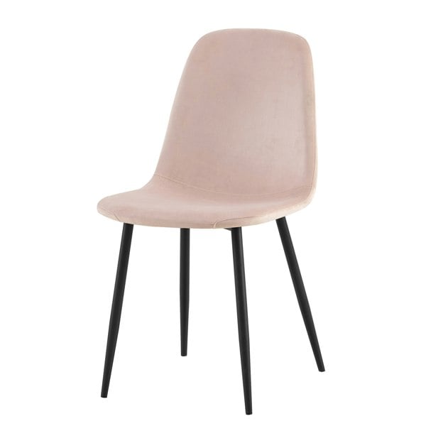 DS Living Luxe Dining Chair 4pc Heavenly Pink Wood Printed Coating
