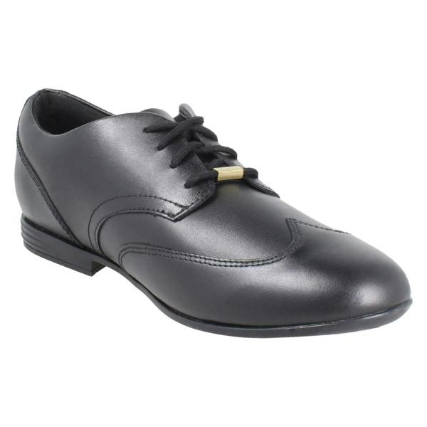 Clarks Girls Clarks Wingtip Lace Up School Shoes Finja Wing