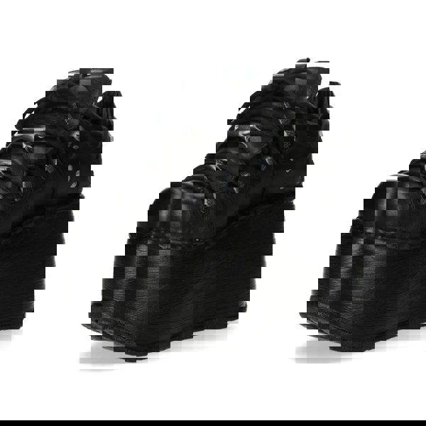 New Rock M-120N-C96 Black Leather Platform Ankle Boots