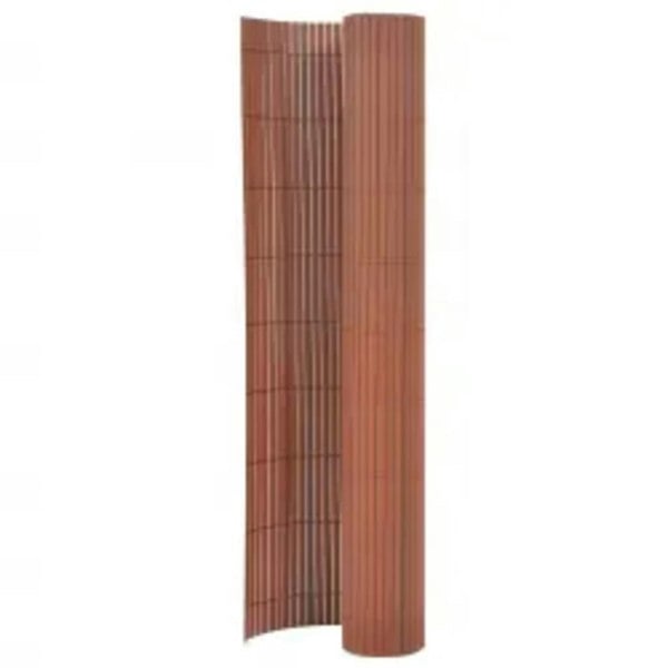 Berkfield Double-Sided Garden Fence 110x400 cm Brown