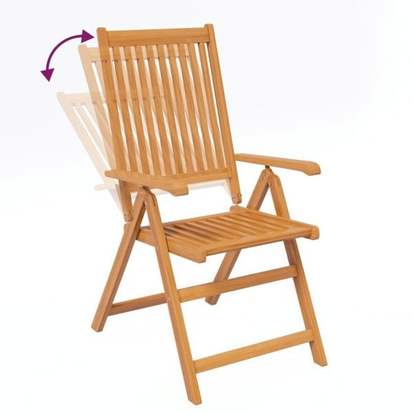 Berkfield 5 Piece Garden Dining Set Solid Acacia Wood