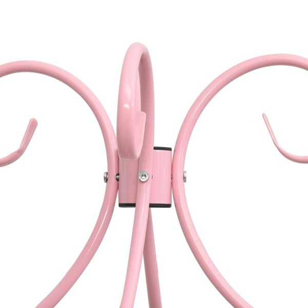 Berkfield Canopy Bed Frame Pink Metal 100x200 cm