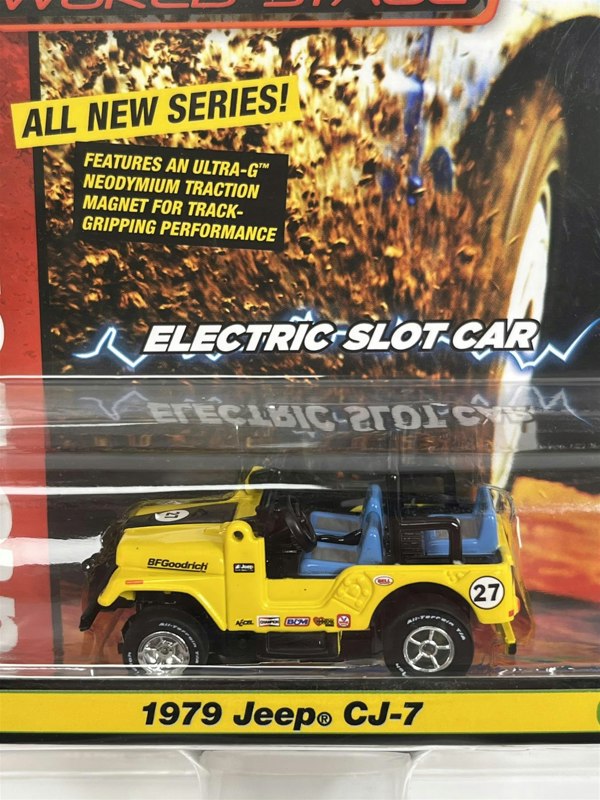 Auto World Slot Cars 1979 Jeep CJ-7 #27 HO Scale Slot Car X Traction Rally Auto World SC380-3