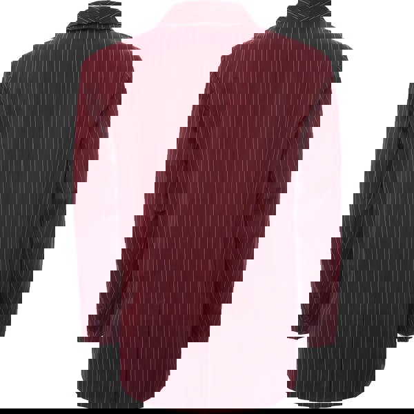 Mennace Men's Burgundy Double Breasted Blazer