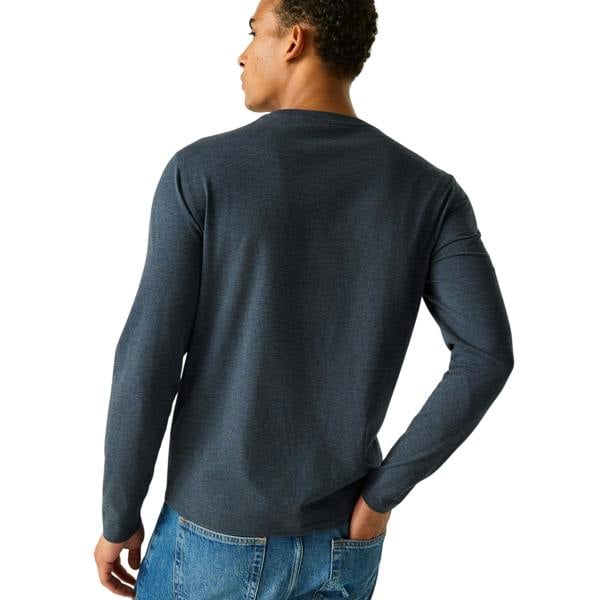 Regatta Mens Maylow Outdoors Long-Sleeved T-Shirt - Navy - 