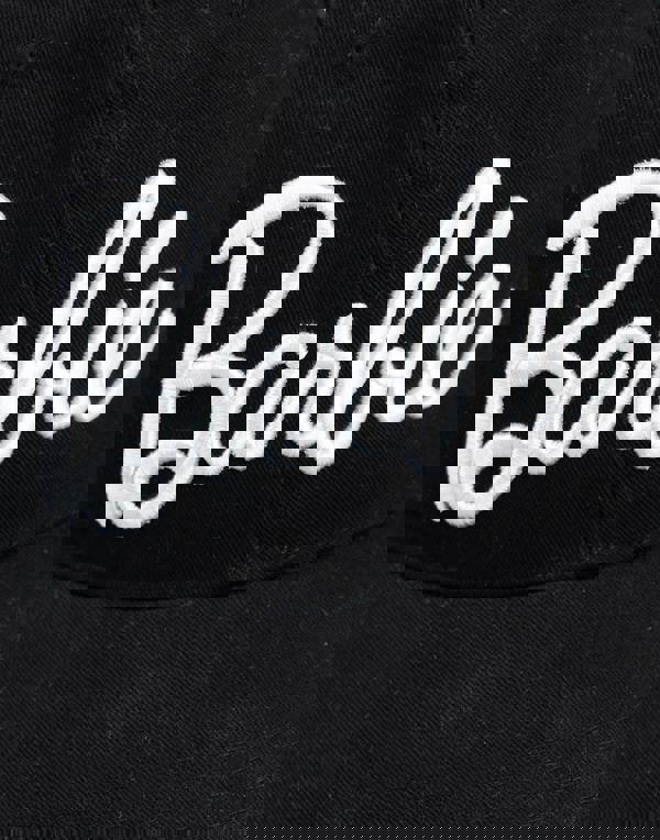 Barbie Womens Black Logo Adjustable Curved Peak Cap (One Size)